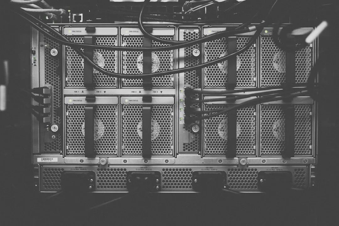 photo of computer cables