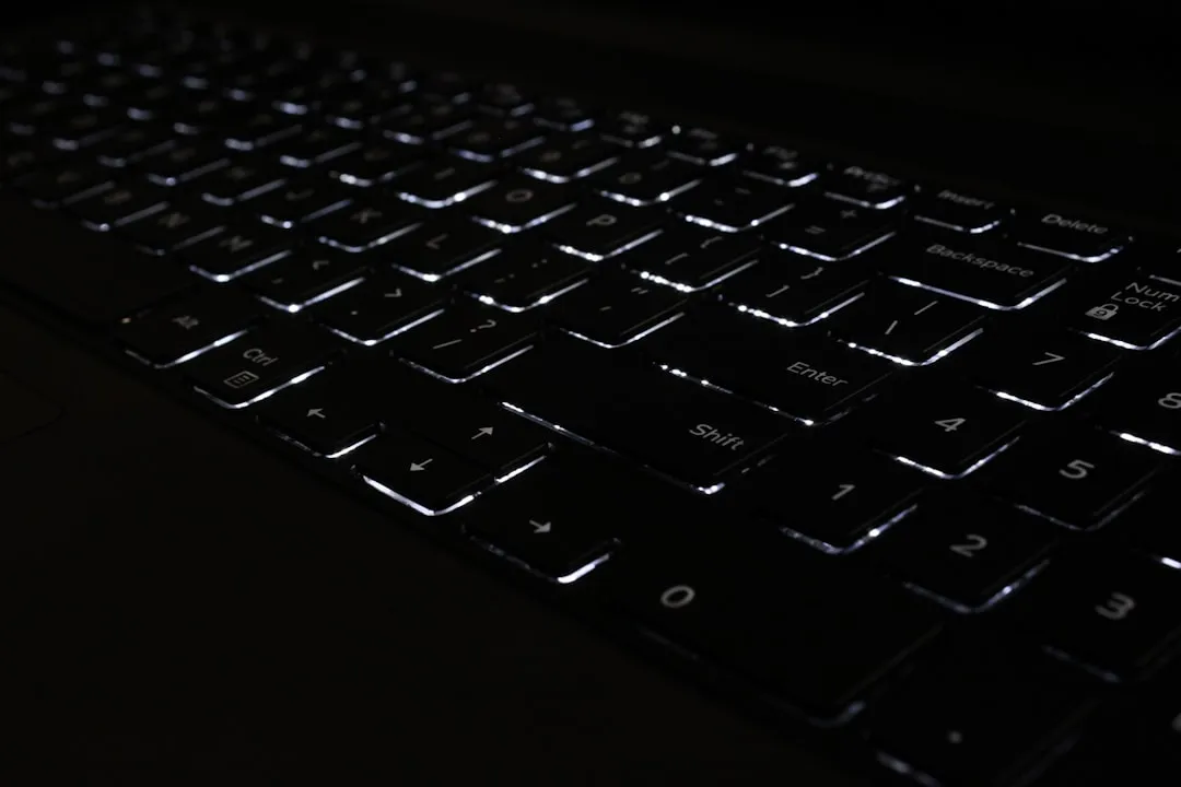black LED keyboard