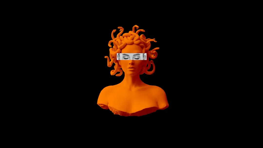 a statue of a person with glasses